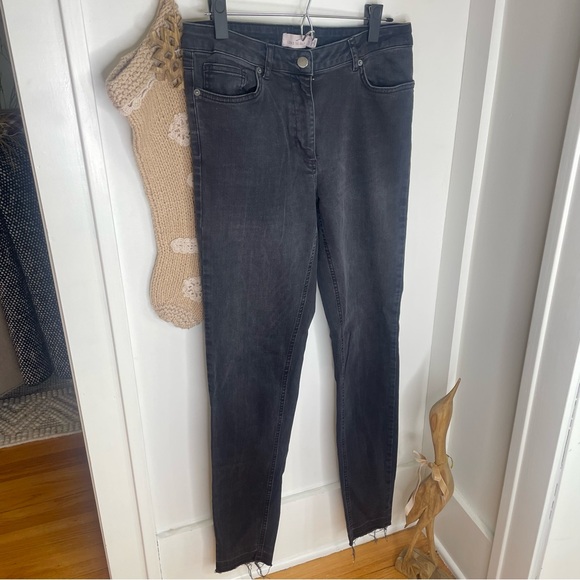Long Tall Sally Charcoal Skinny Jeans NWOT Women’s 8 High Rise - Picture 2 of 7